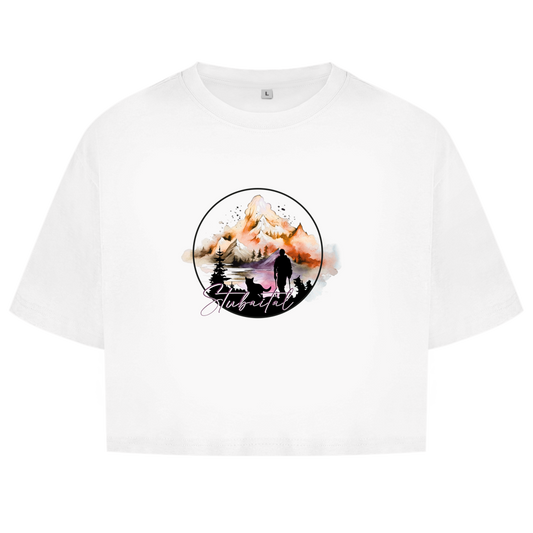 Damen Oversize Crop Top  Stubaital 4