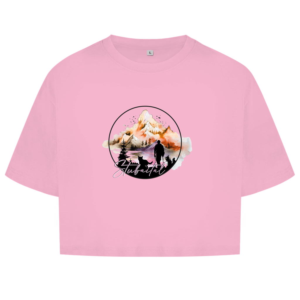 Damen Oversize Crop Top  Stubaital 4