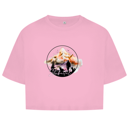 Damen Oversize Crop Top  Stubaital 4