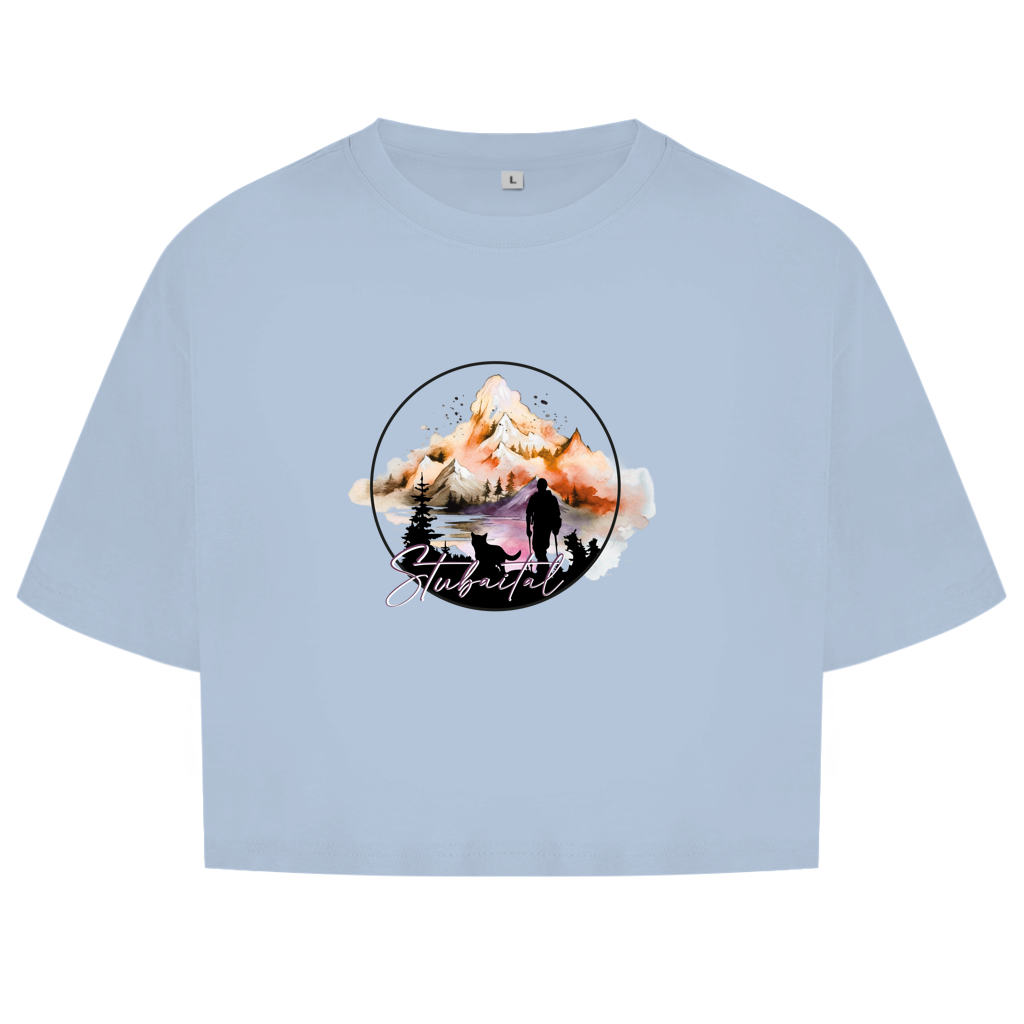 Damen Oversize Crop Top  Stubaital 4