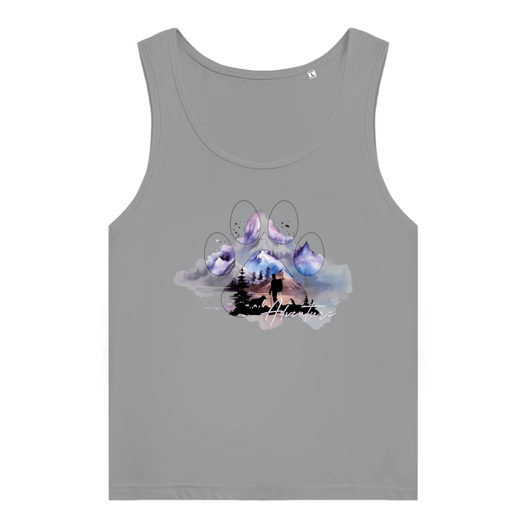 Damen Premium Organic Tank Top  Pfote Adventure 1