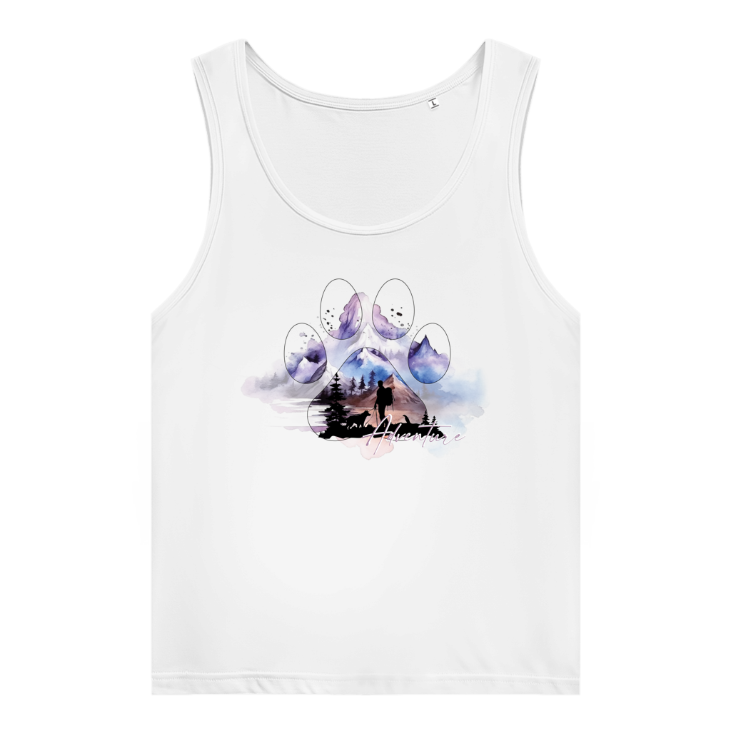 Damen Premium Organic Tank Top  Pfote Adventure 1