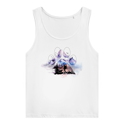 Damen Premium Organic Tank Top  Pfote Adventure 1