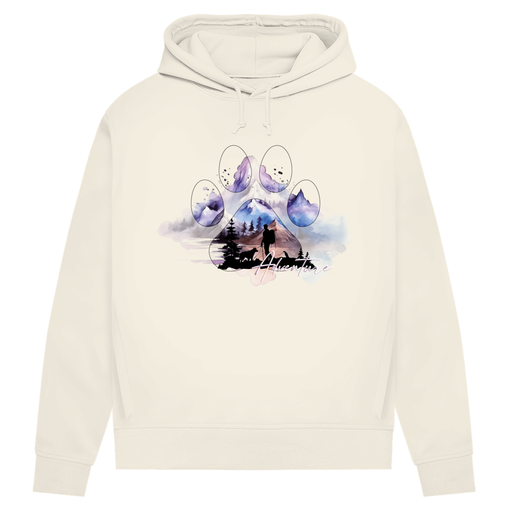 Damen Premium Bio Hoodie  Pfote Adventure 1
