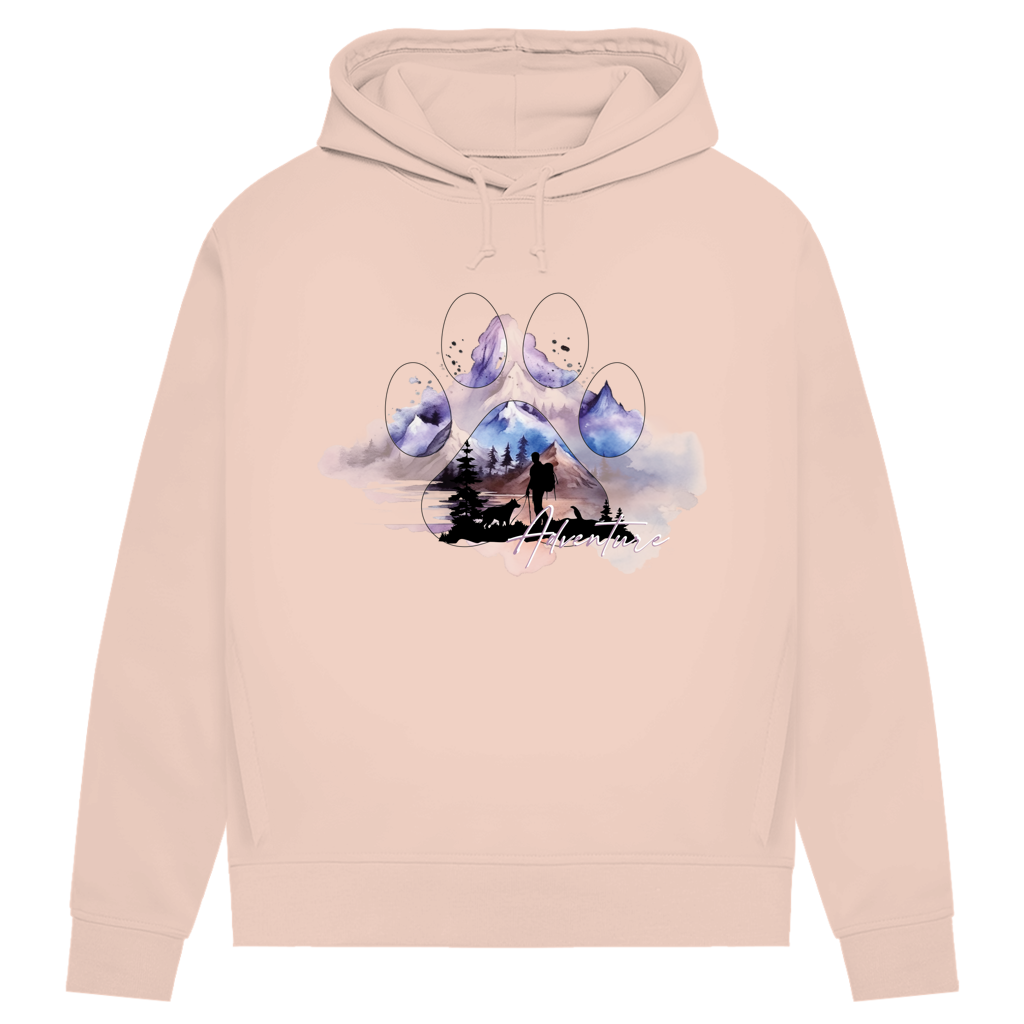 Damen Premium Bio Hoodie  Pfote Adventure 1