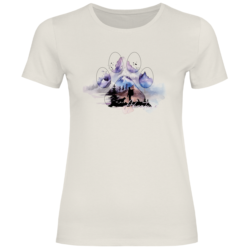 Damen T-Shirt  Pfote Adventure 1