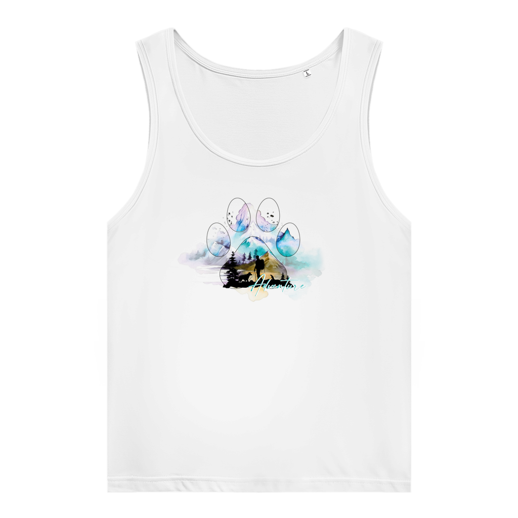 Damen Premium Organic Tank Top  Pfote Adventure 3