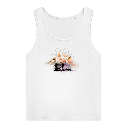 Damen Premium Organic Tank Top  Pfote Adventure 4