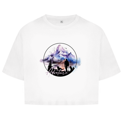 Damen Oversize Crop Top  Adventure 1