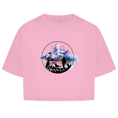 Damen Oversize Crop Top  Adventure 1