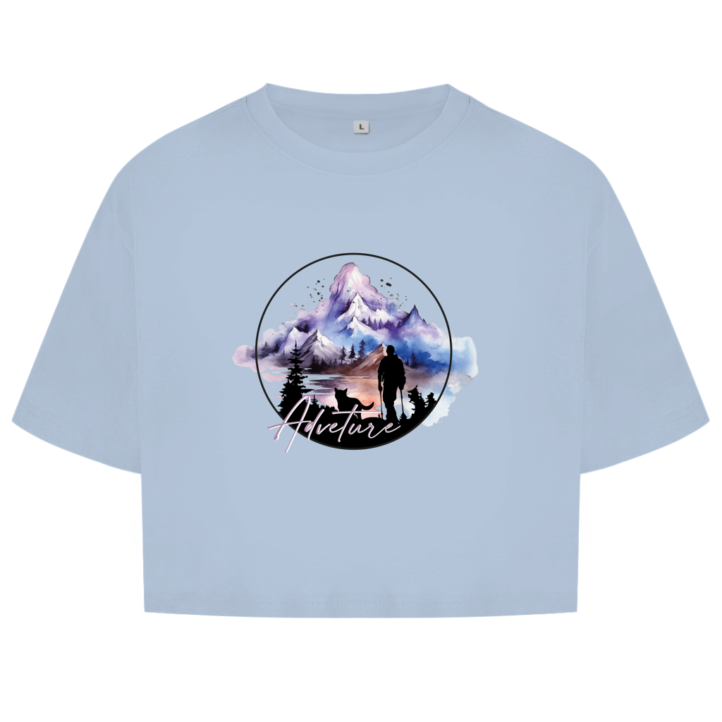 Damen Oversize Crop Top  Adventure 1