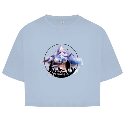 Damen Oversize Crop Top  Adventure 1