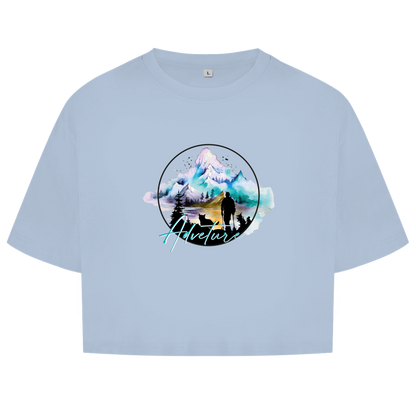 Damen Oversize Crop Top  Adventure 2