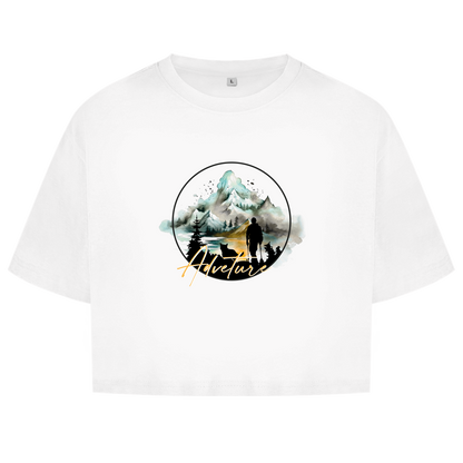 Damen Oversize Crop Top  Adventure 3