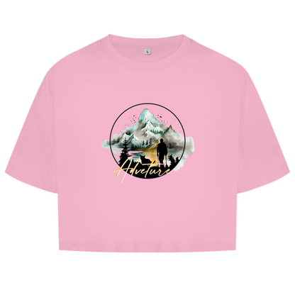 Damen Oversize Crop Top  Adventure 3