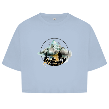 Damen Oversize Crop Top  Adventure 3