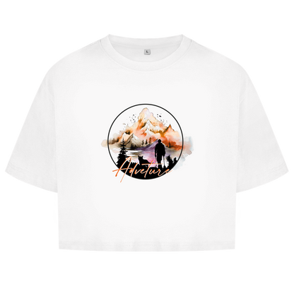 Damen Oversize Crop Top  Adventure 4