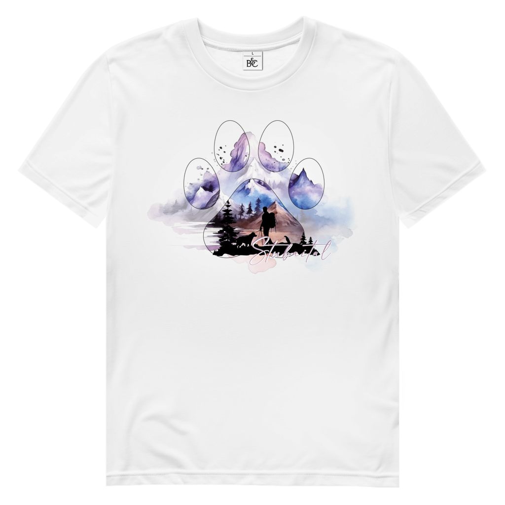 Herren Premium Bio T-Shirt Pfote Stubaital 1