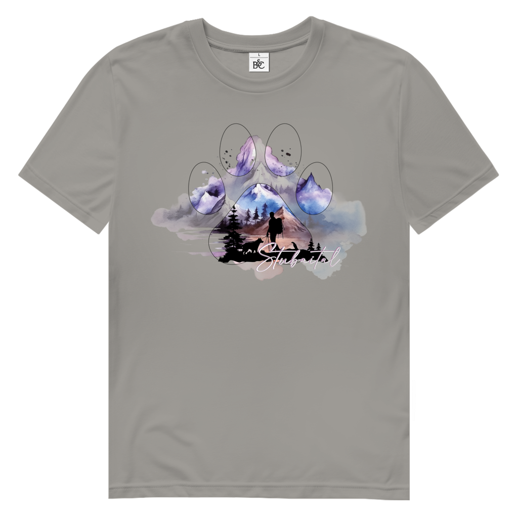 Herren Premium Bio T-Shirt Pfote Stubaital 1