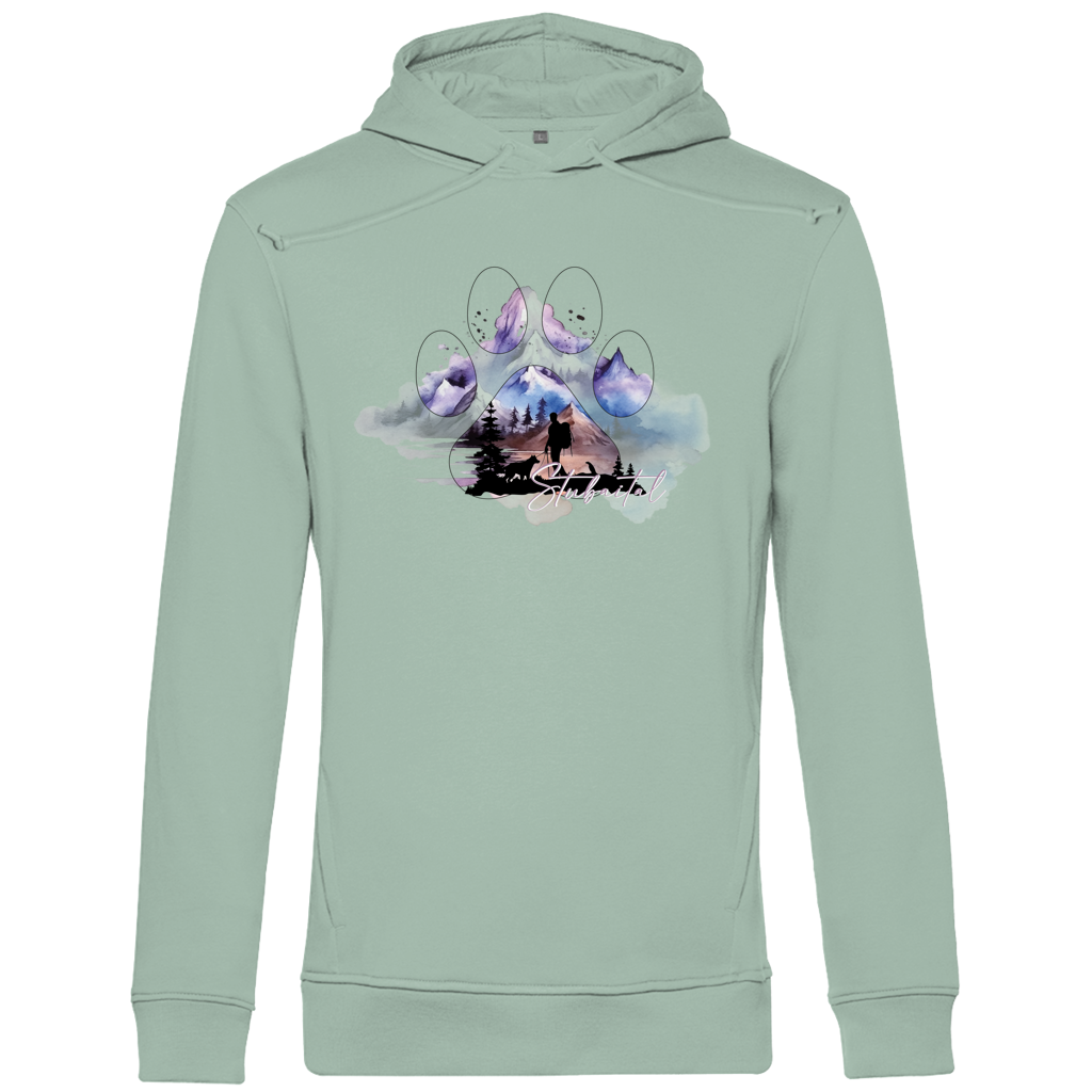 Herren Premium Bio Hoodie Pfote Stubaital 1