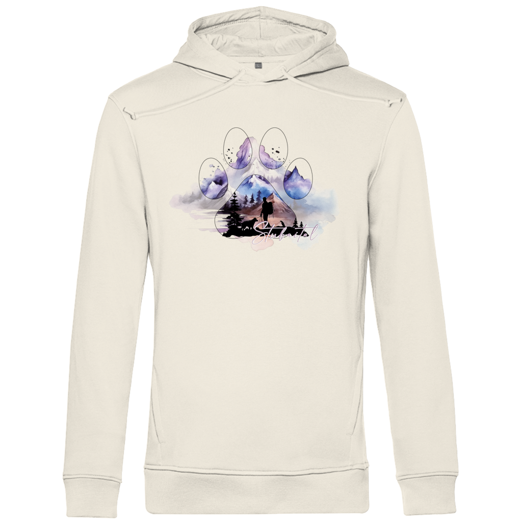 Herren Premium Bio Hoodie Pfote Stubaital 1