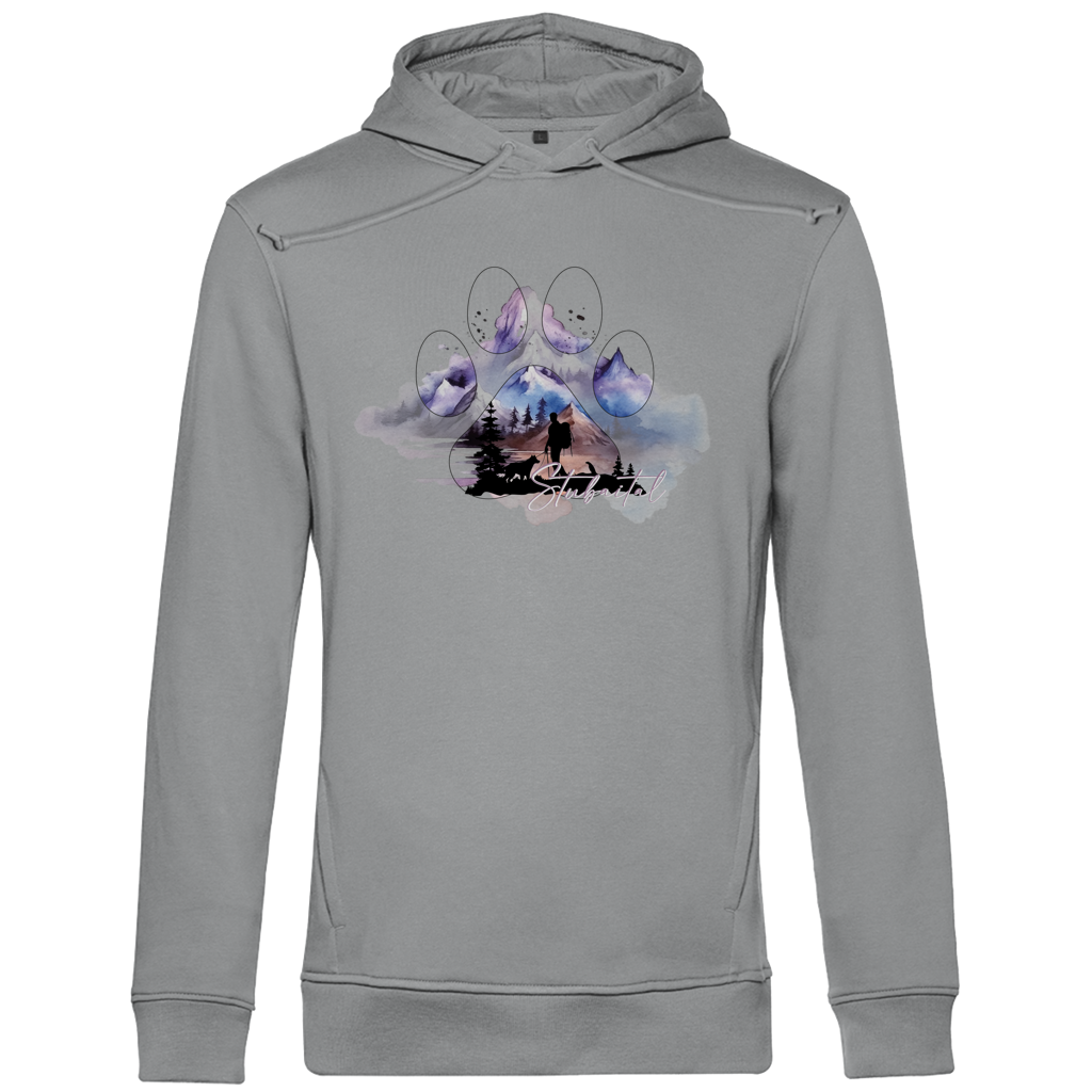 Herren Premium Bio Hoodie Pfote Stubaital 1