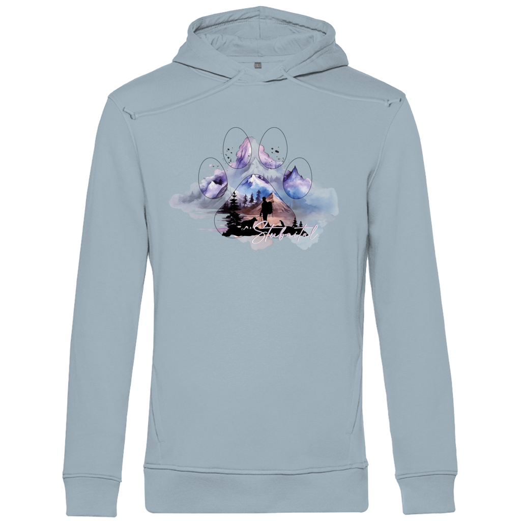 Herren Premium Bio Hoodie Pfote Stubaital 1