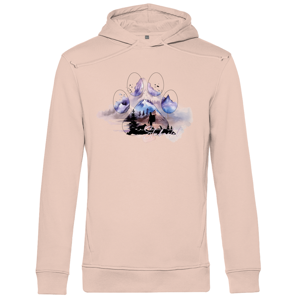Herren Premium Bio Hoodie Pfote Stubaital 1