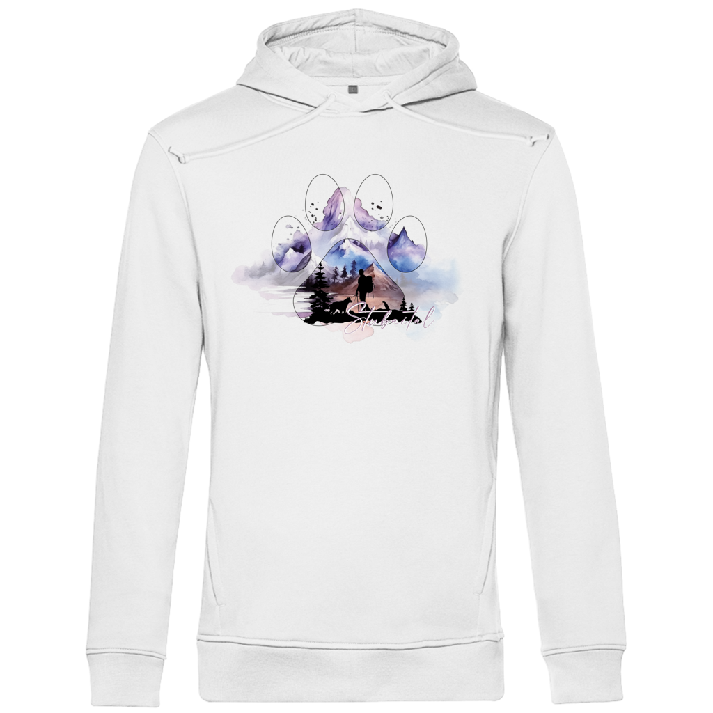 Herren Premium Bio Hoodie Pfote Stubaital 1