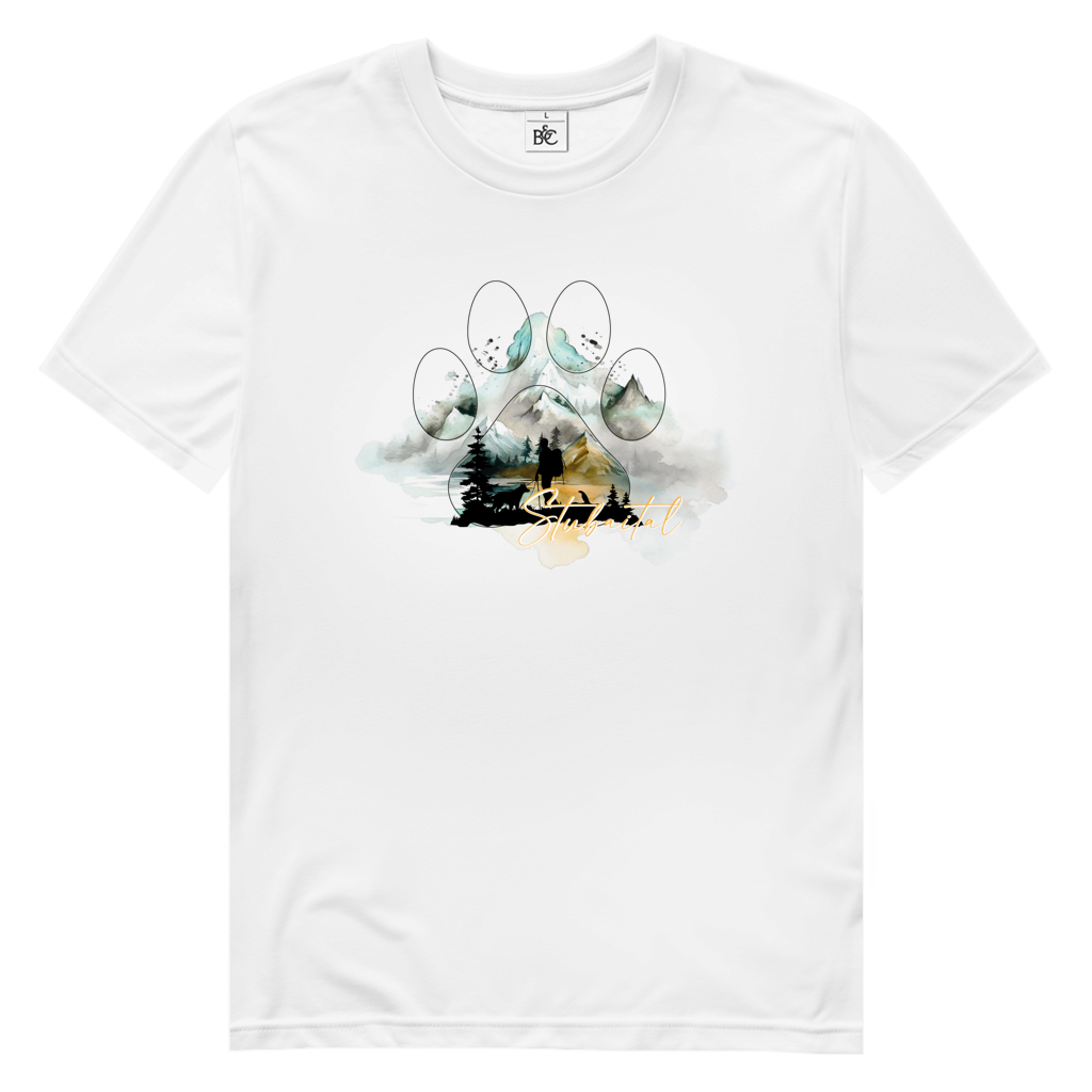 Herren Premium Bio T-Shirt Pfote Stubaital 2