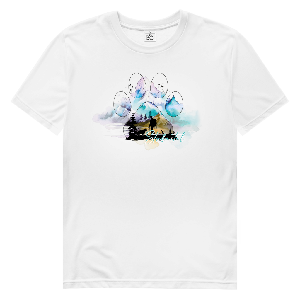 Herren Premium Bio T-Shirt Pfote Stubaital 3