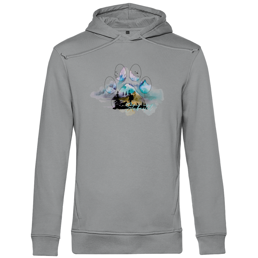 Herren Premium Bio Hoodie Pfote Stubaital 3