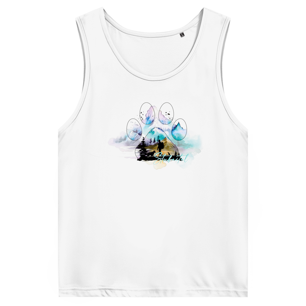 Herren Premium Tank Top Pfote Stubaital 3