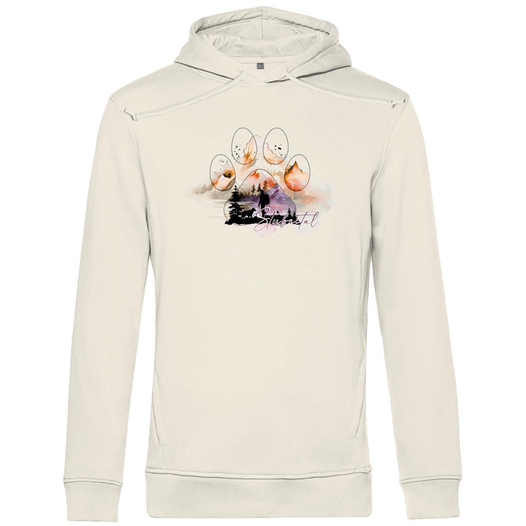 Herren Premium Bio Hoodie Pfote Stubaital 4