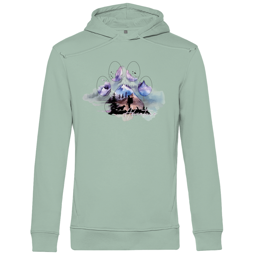 Herren Premium Bio Hoodie  Pfote Adventure 1