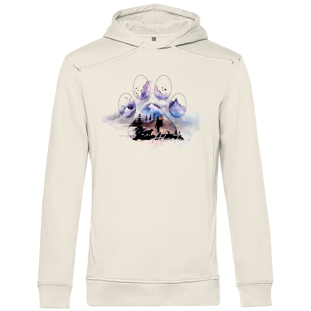 Herren Premium Bio Hoodie  Pfote Adventure 1