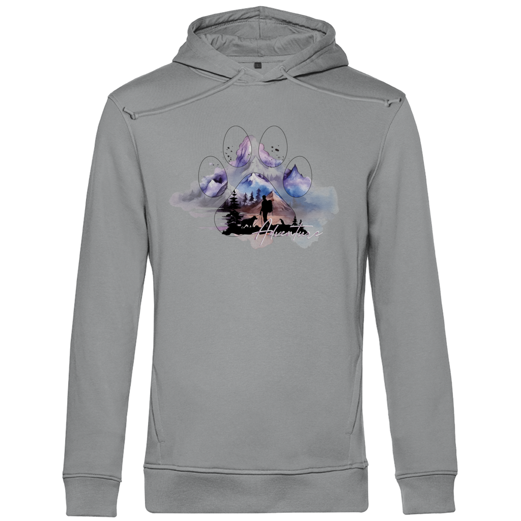 Herren Premium Bio Hoodie  Pfote Adventure 1