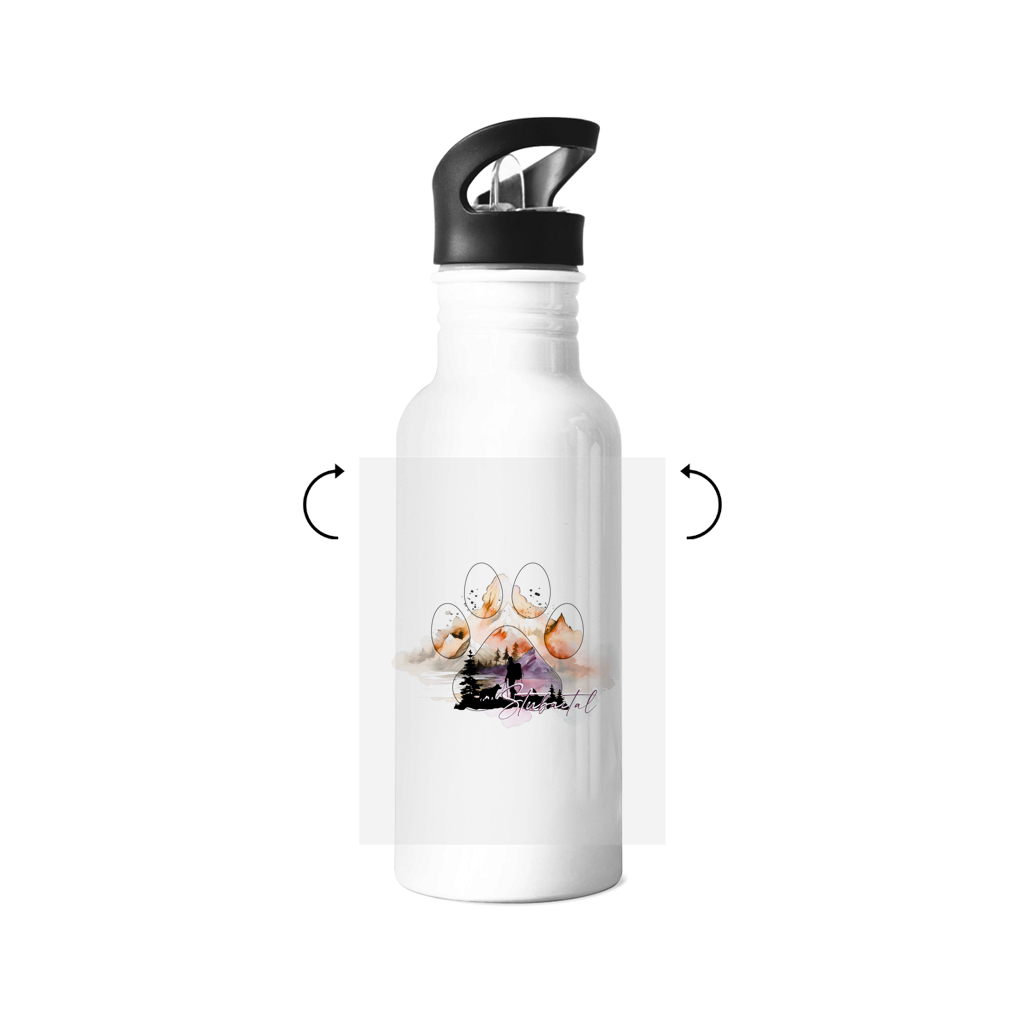 Edelstahl-Trinkflasche Pfote Stubaital 4