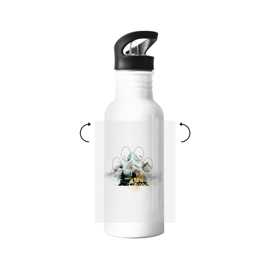 Edelstahl-Trinkflasche Pfote Adventure 2