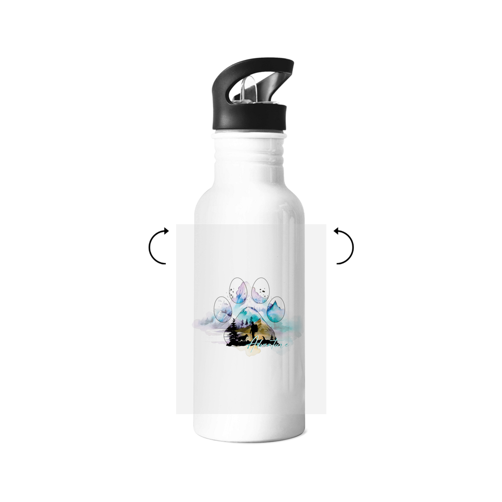 Edelstahl-Trinkflasche Pfote Adventure 3