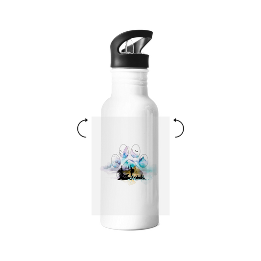Edelstahl-Trinkflasche Pfote Adventure 3