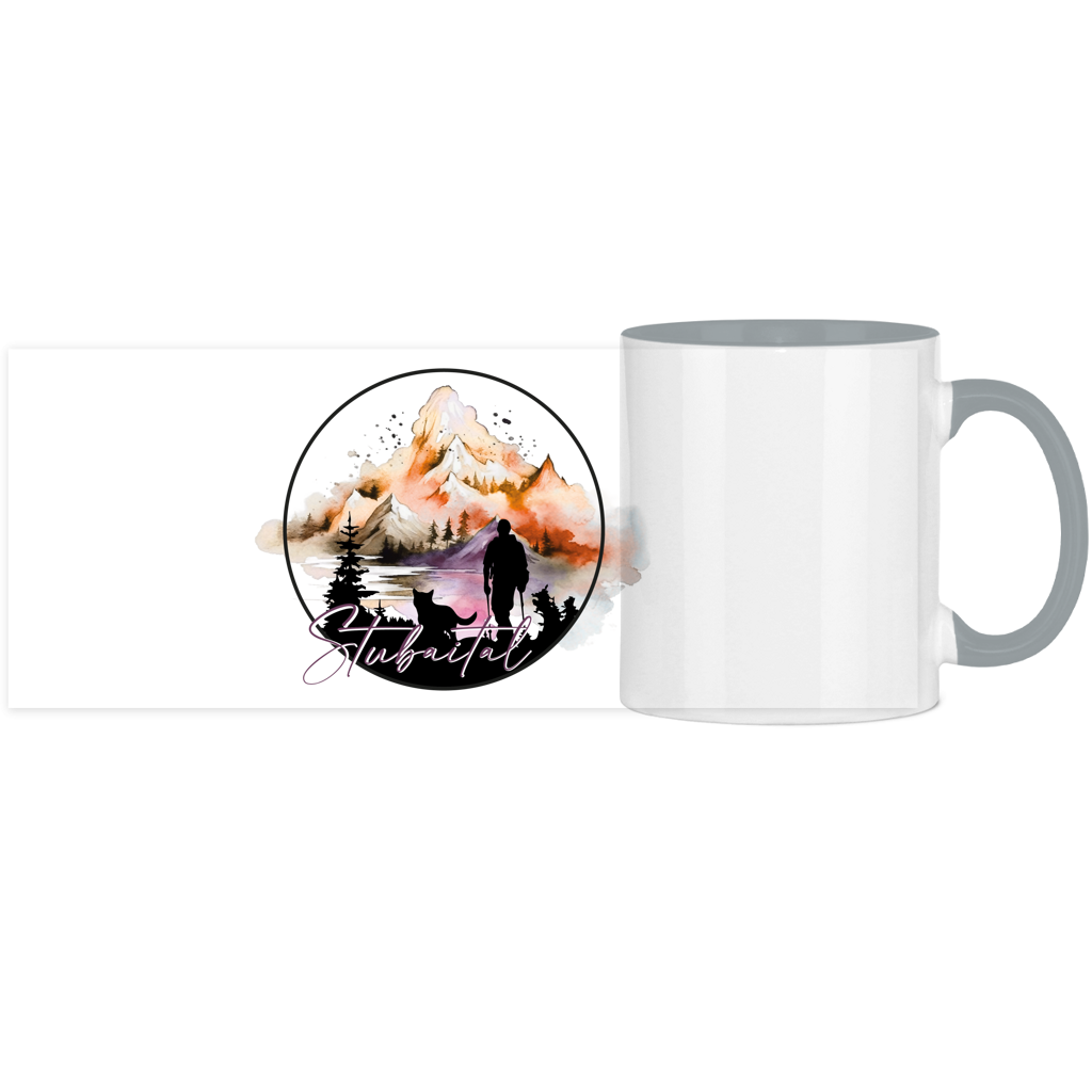 Panorama Tasse zweifarbig Stubaital 4