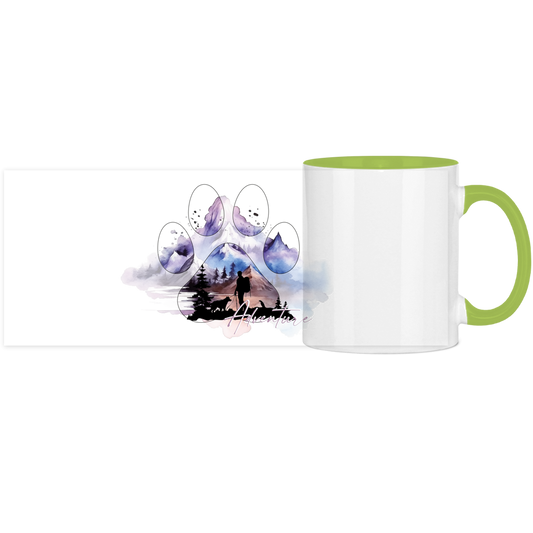 Panorama Tasse zweifarbig Pfote Adventure 1