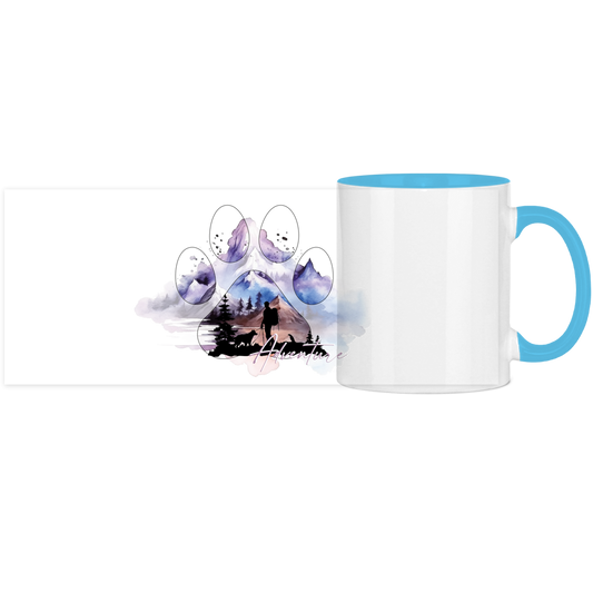 Panorama Tasse zweifarbig Pfote Adventure 1