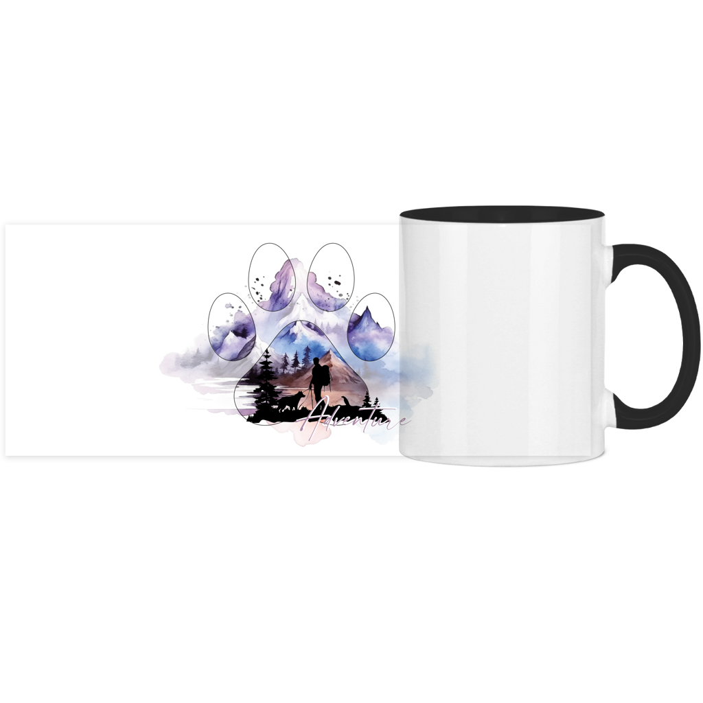 Panorama Tasse zweifarbig Pfote Adventure 1