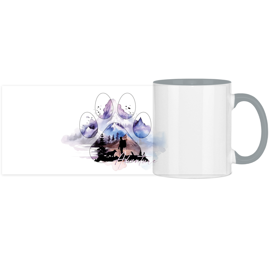 Panorama Tasse zweifarbig Pfote Adventure 1