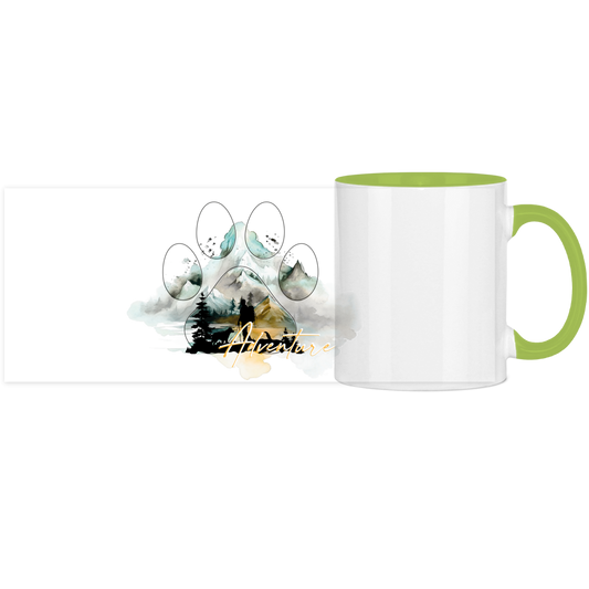Panorama Tasse zweifarbig Pfote Adventure 2
