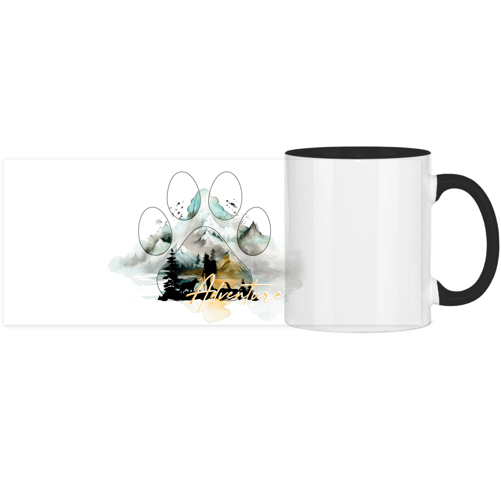 Panorama Tasse zweifarbig Pfote Adventure 2