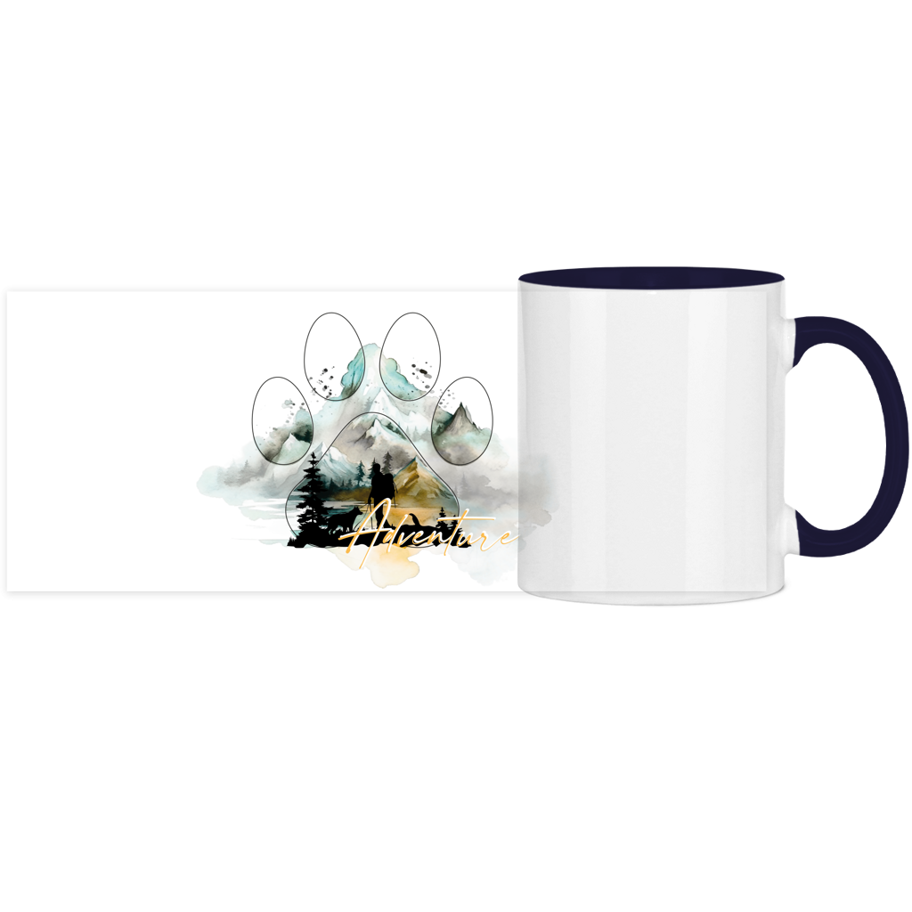 Panorama Tasse zweifarbig Pfote Adventure 2