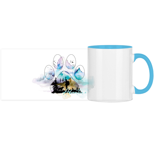 Panorama Tasse zweifarbig Pfote Adventure 3